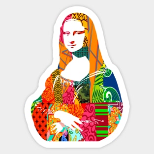 Monalisa Prints Collage Sticker